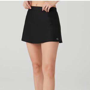 Alo Yoga Airlift Timeless Black Tennis Mini Skirt Size M